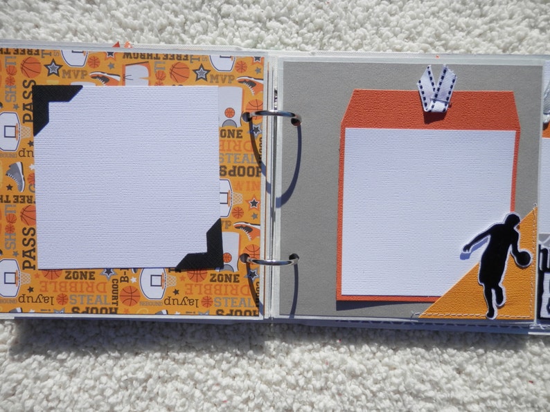 6x6 Premade Basketball Scrapbook Album Etsy