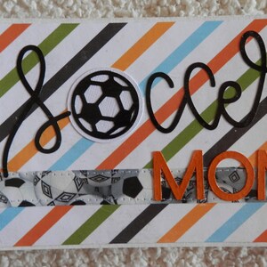 4x6  Soccer Mom Mini Scrapbook Chipboard