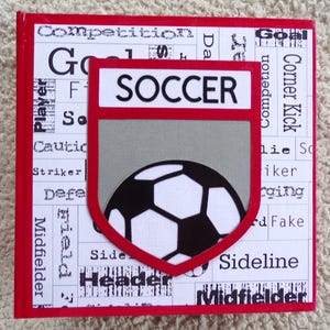 6x6 Soccer Scrapbook Album