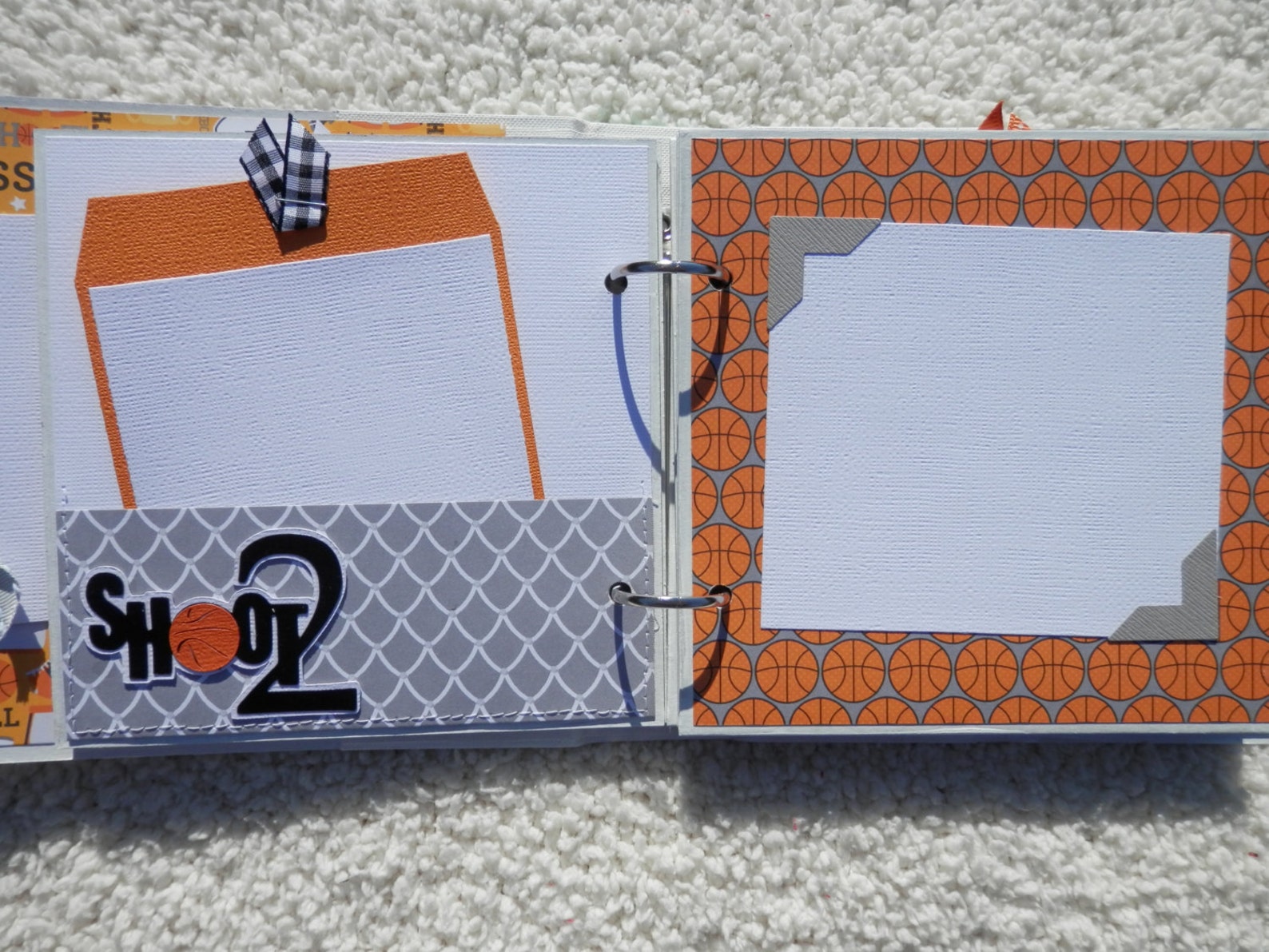 6x6 Premade Basketball Scrapbook Album Etsy