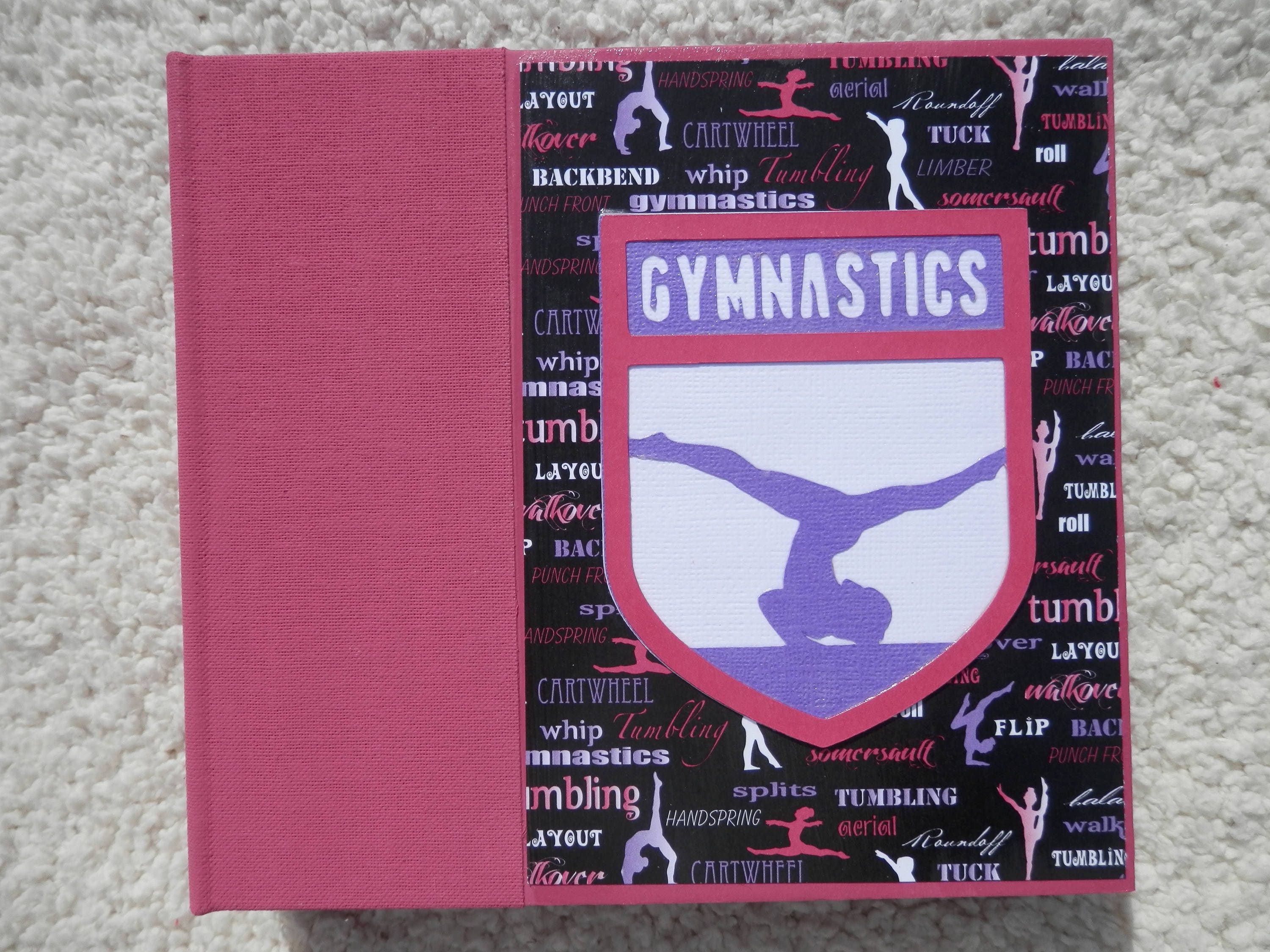 6x6 Gymnastics Scrapbook Photo Album Pink Purple Etsy