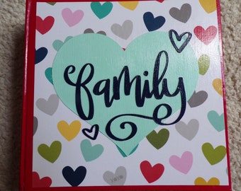 6x6 Family Scrapbook Photo Album