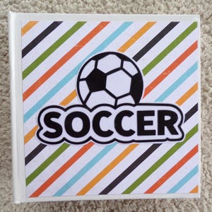 6x6 Soccer Scrapbook Album