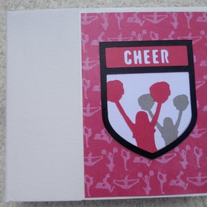 6x6 Pink and Black Cheer Scrapbook Photo Album