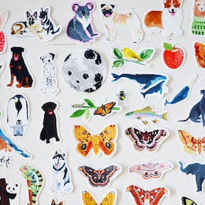 Mystery Sticker Pack! 5, 10, or 15 3" Vinyl Stickers Made From Original Acrylic Paintings