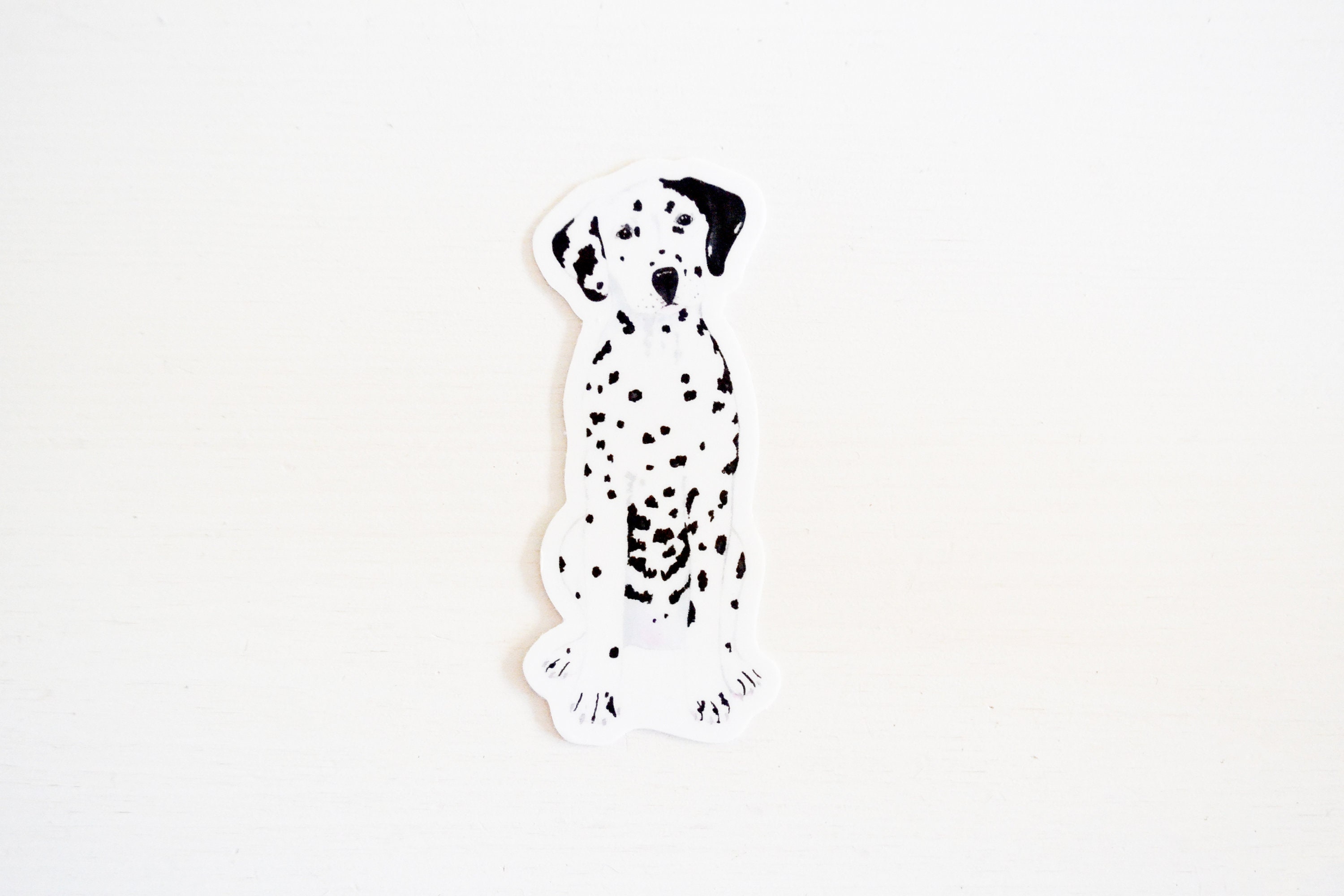 Dalmatian Sticker Die Cut 3x1.33 Handmade Vinyl Etsy