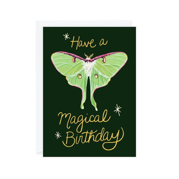 Have a Magical Birthday Greeting Card 5x7 Lunar | Etsy