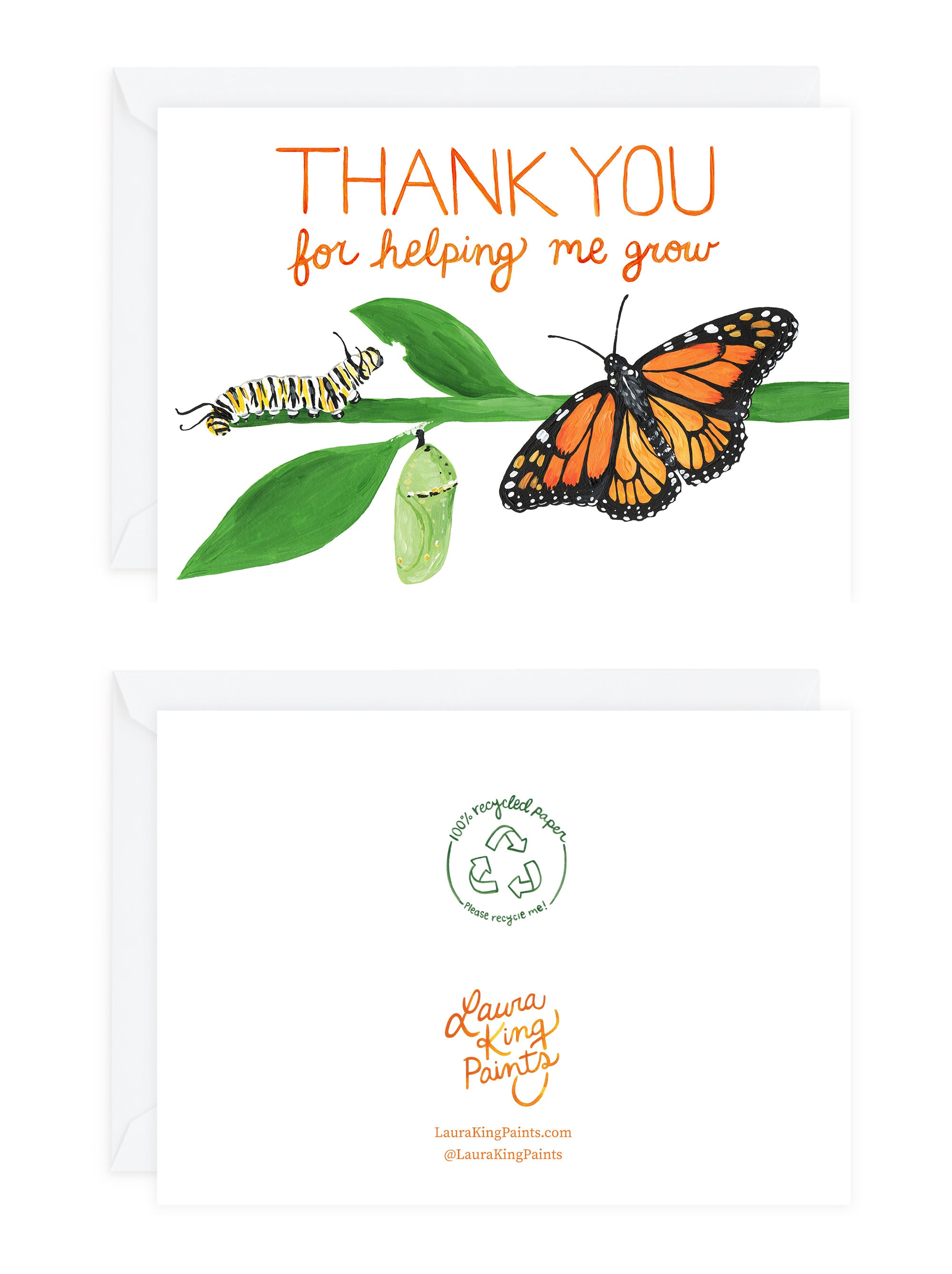 Thank You Card Personalizzate Cocoon