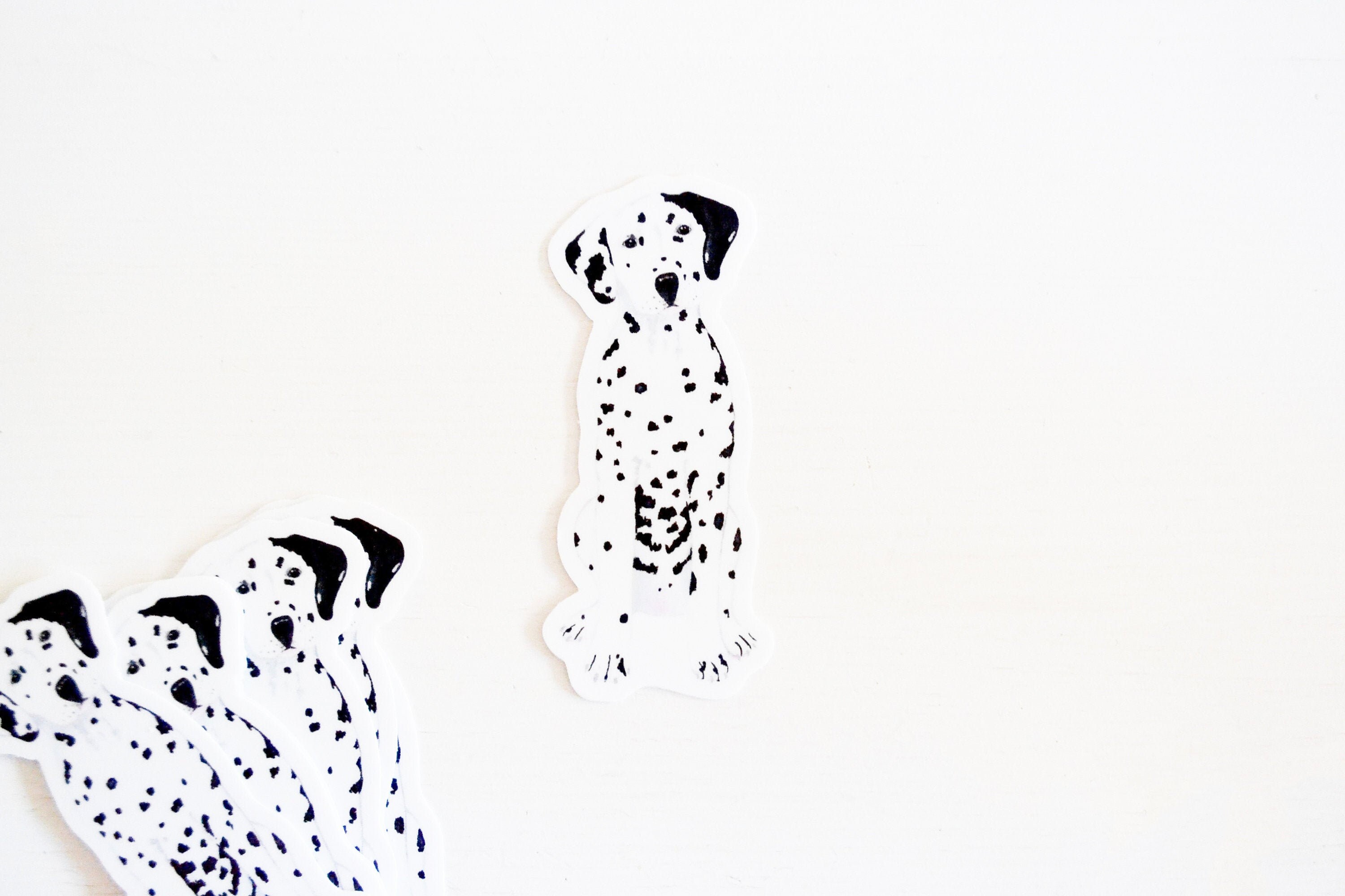 Dalmatian Sticker Die Cut 3x1.33 Handmade Vinyl Etsy