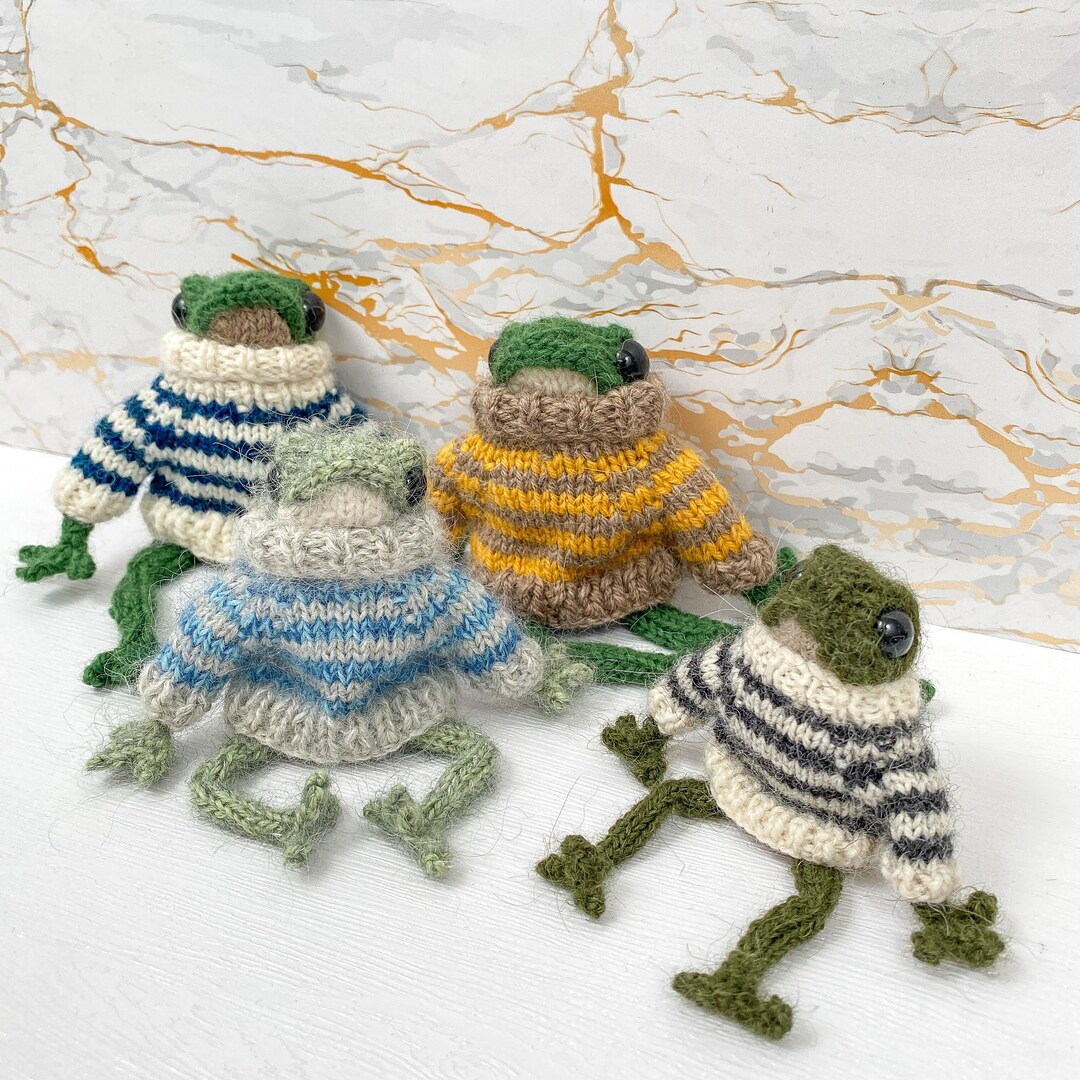 MADE TO ORDER: Tiktok Frog Sweater Amigurumi Handmade Knit - Etsy
