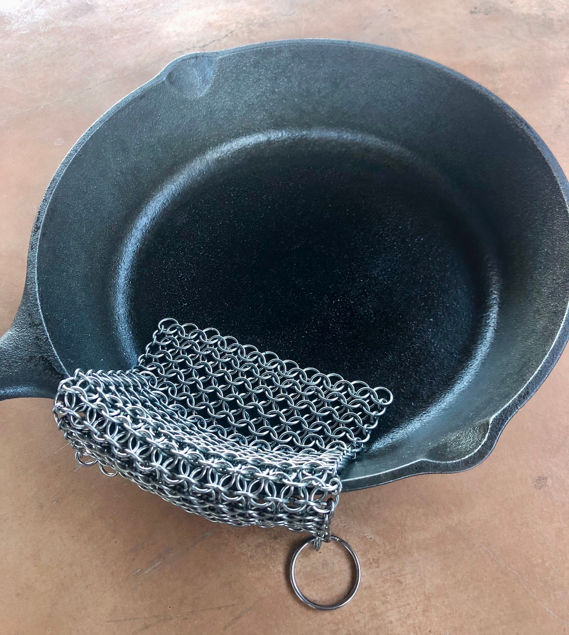 Chainmail Cast Iron Scrubber Etsy