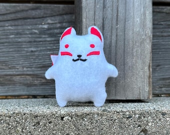 Kitsune, Japanese yokai, mini monster, keychain option