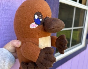 Platypus plush, cute stuffed animal, wildlife toy