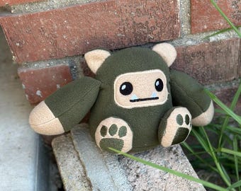 Bigfoot Plush, Moss colored Big foot, cryptid stuffed animal