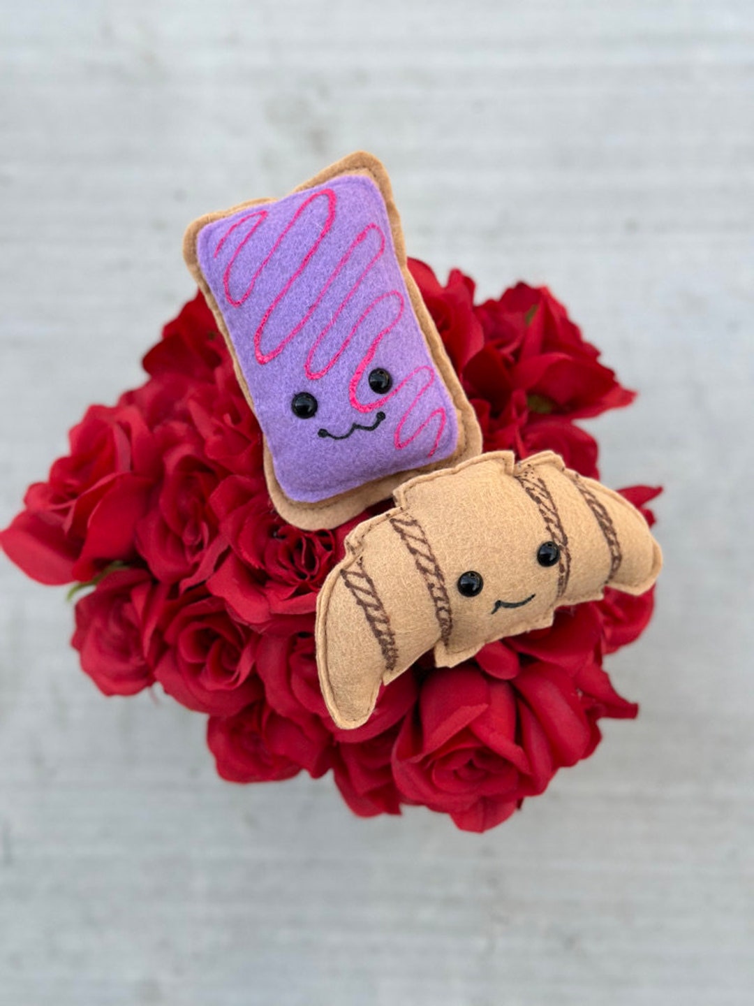 Toaster Pastry and Croissant Plushie Felt Food Etsy