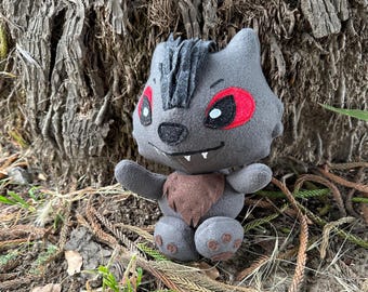 Rougarou Loup Garou, Louisiana cryptid plush,  werewolf large stuffed monster