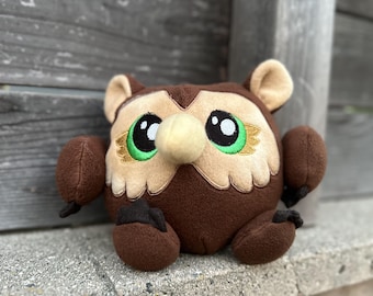 Owlbear Plush Animal, mythical toy, owl bear magical beast