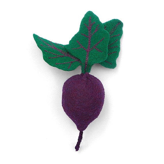 Felt Beet Food Art for Toddlers and Collectors | Etsy