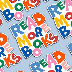 Sticker lumineux « Lire la suite », sticker coloré pour amoureux des livres, cadeau rat de bibliothèque, motivation à la lecture, cadeau pour les amateurs de lecture, imperméable, durable