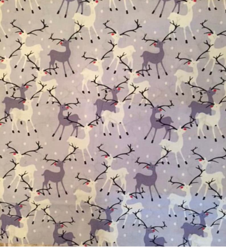 New Rudolph Christmas reindeer deer fabric