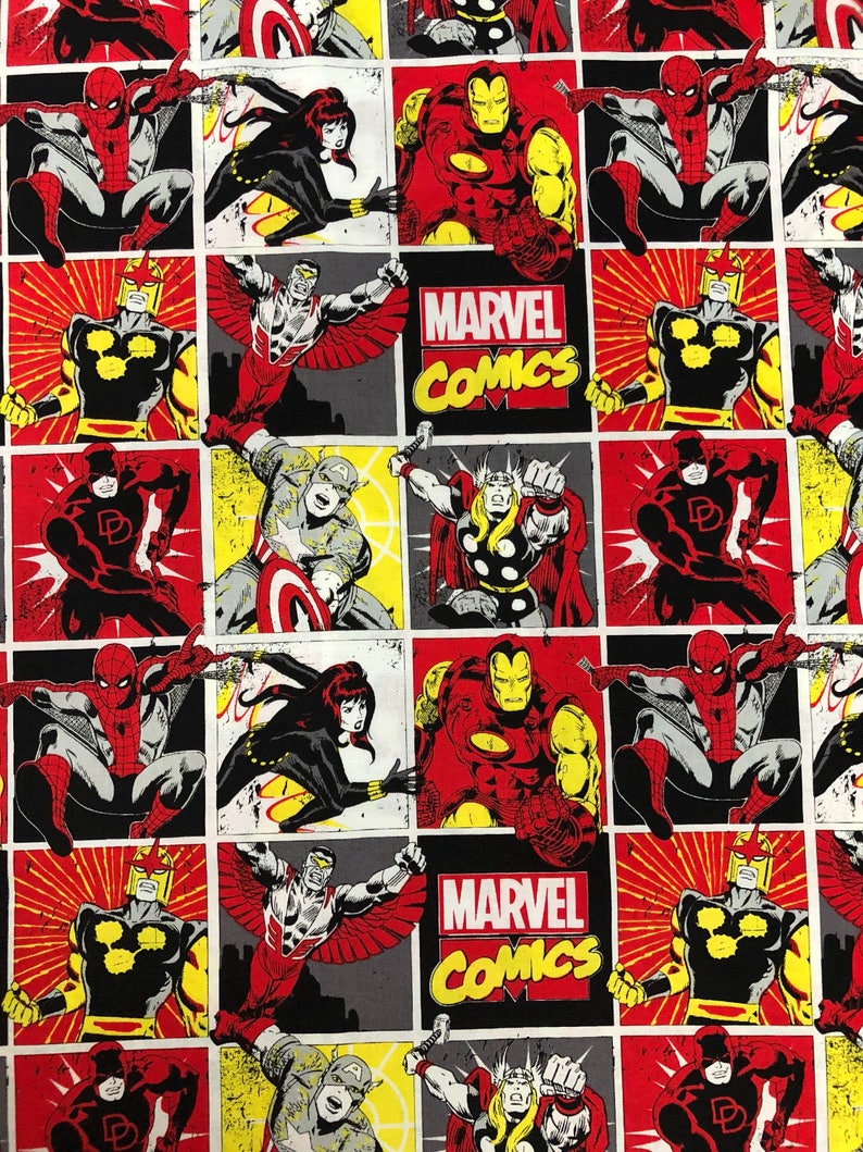 America Avengers New Spiderman Thor Comics Superheroes Marvel Captain Ironman Fabric 8nmN0wvO