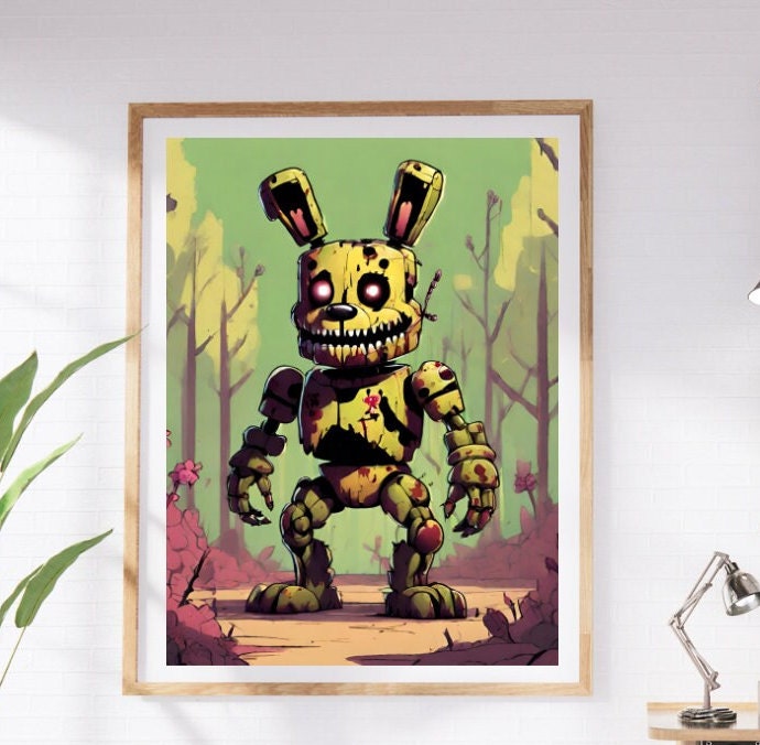 Springtrap FNaF 3 - The End Art Board Print for Sale by Starzall