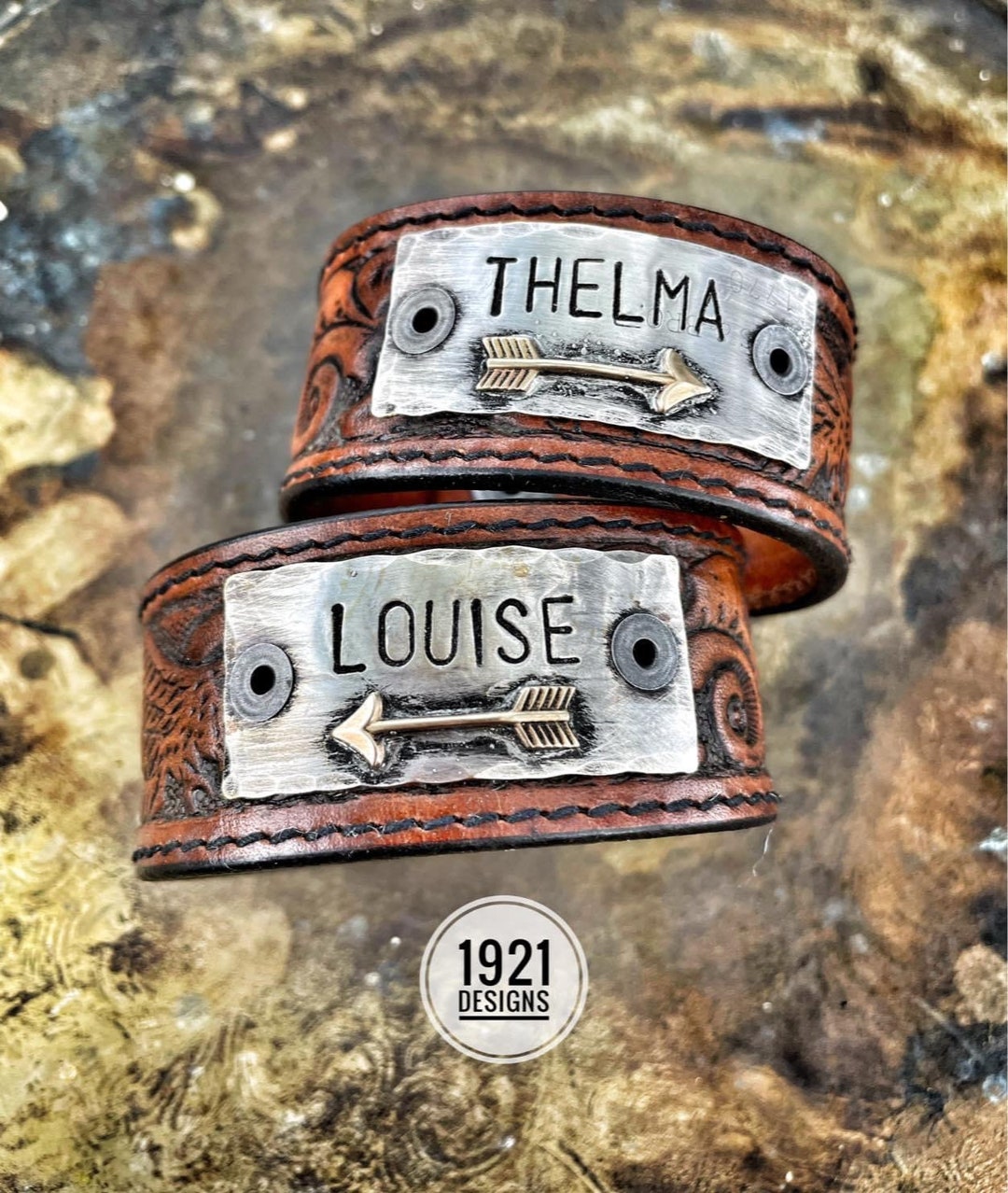 Thelma and Louise BFF Bracelet Set Hand Made 