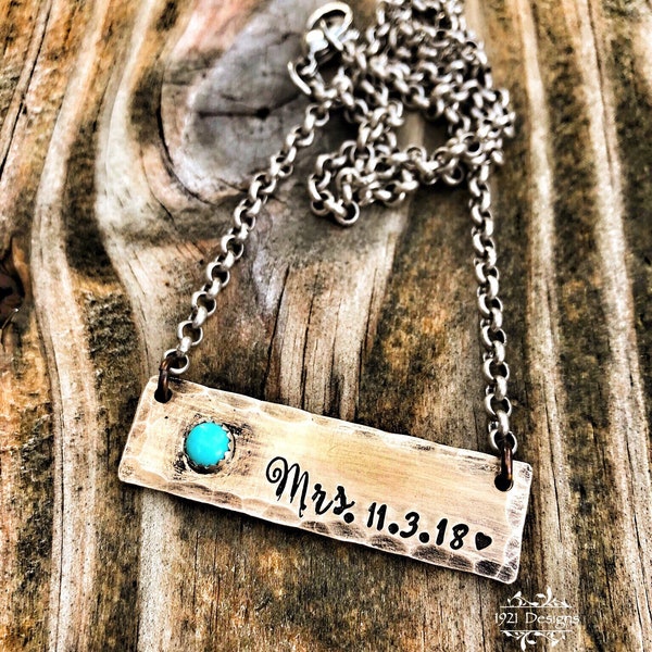 Hand Stamped Jewelry Etsy