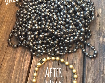 Brass ball chain bracelet