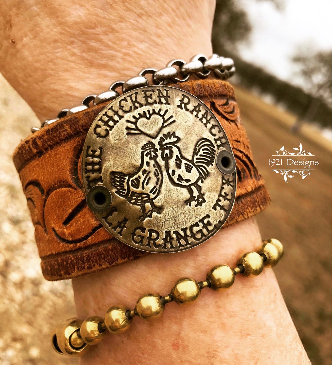 The Chicken Ranch Brothel Token Belt Cuff Etsy