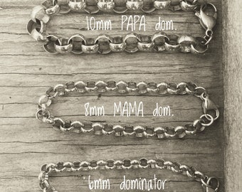 The Dominator Bracelet - Rolo stainless steel chain bracelet