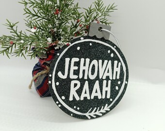 Hebrew Names Of God Ornament Set Christian Christmas Tree Ornament Faith Gift Tag