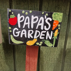 Personalized Vegetable Garden Sign, Custom Name Wood Garden Sign, Garden Gift