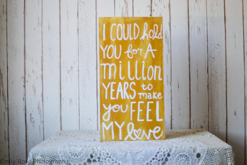 To Make You Feel My Love Wood Pallet Sign, Valentine's Anniversary Gift, Bob Dylan Garth Brooks Adele Song Lyric Sign image 1