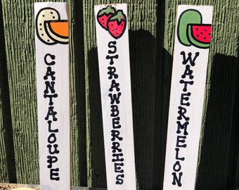 Garden Markers-Vegetable Garden Tags-Handmade Signs-Plant ID Stakes- Custom Plant Labels