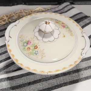 Vintage Continental Sugar Bowl With Lid