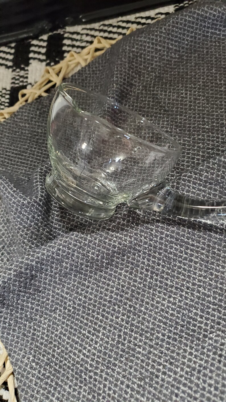 Vintage Clear Crystal Punch Ladle Etsy