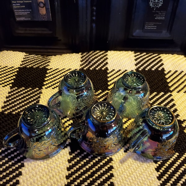 Carnival Glass Cup Etsy