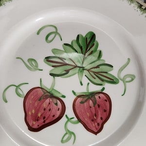 Blue Ridge Pottery Strawberry Plates - Etsy
