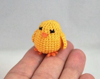 Micro Crocheted Baby Chicken