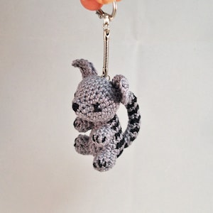 Small Crocheted Tiger Keychain/Bag Charm/Keyring