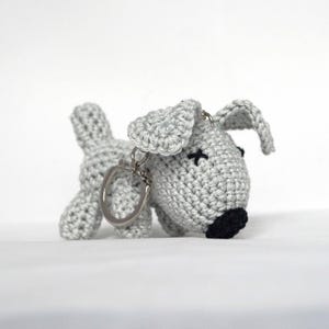 Small Crocheted Dog Keychain/Bag Charm/Keyring