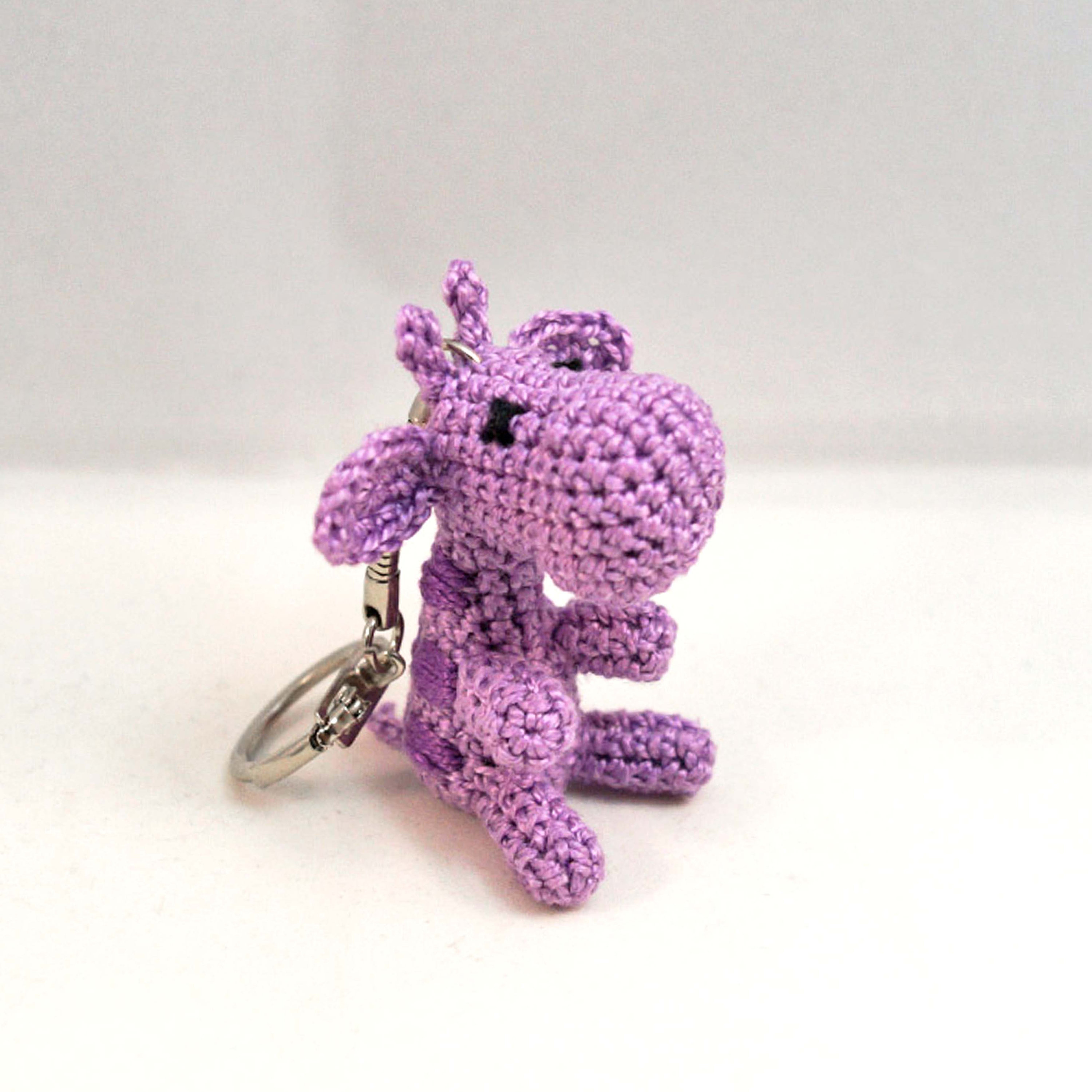 Mini Crocheted Giraffe Keychain/Bag Charm/Keyring