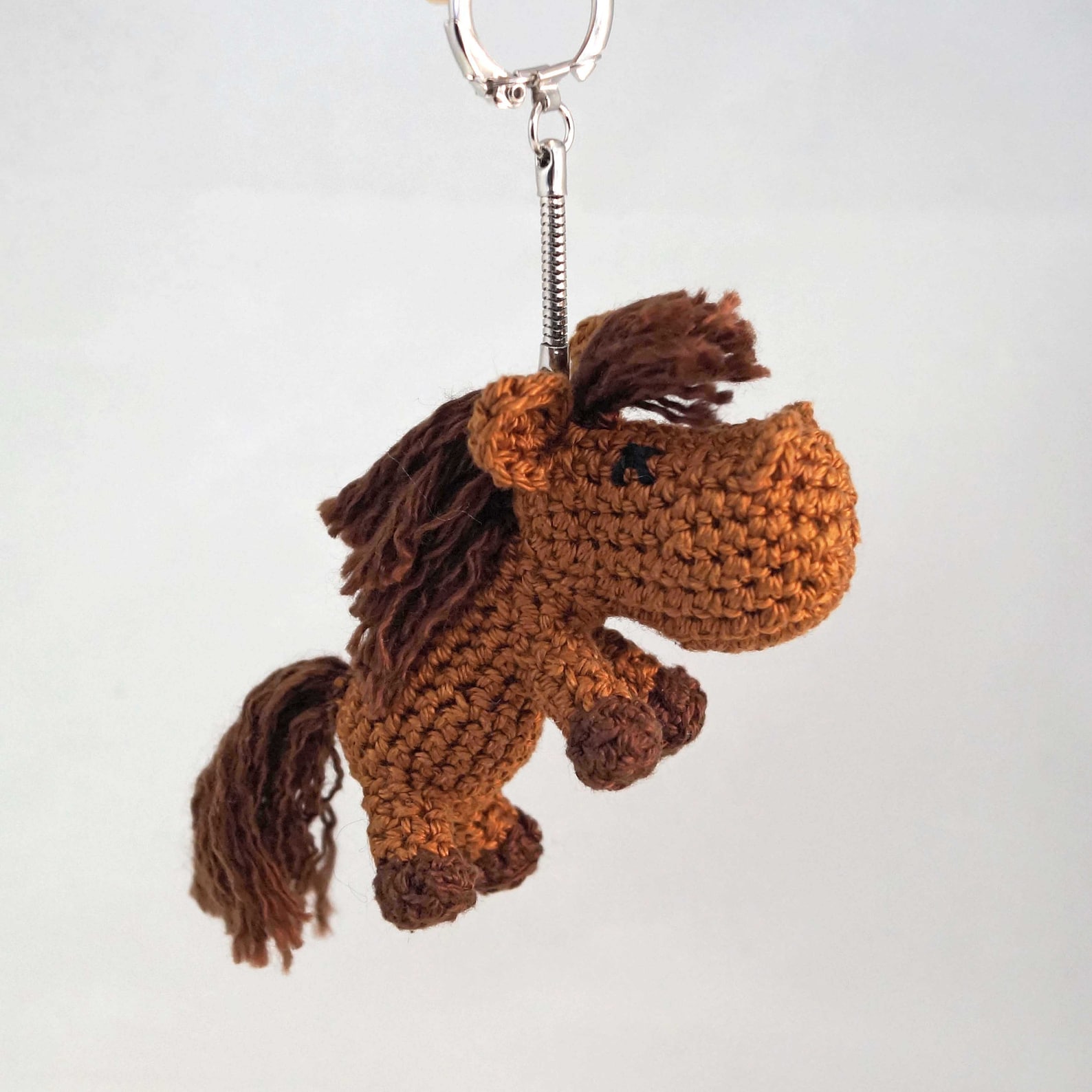 Small Crocheted Horse Keychain/bag Charm/keyring Etsy