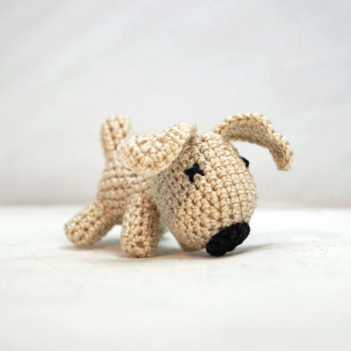 Mini Crocheted Dog - Etsy
