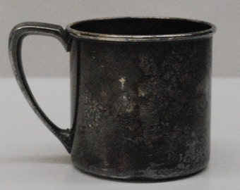 Baby Cup Vintage Oneida Community Tudor Silver-Plated Baby Cup