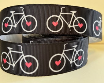 Bicycle Design 5/8" Grosgrain Craft Ribbon - 5 Yards