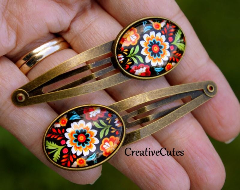 Set Barrettes Et élastique Gymboree Island Getaway – Floral, Rouge, Boucles, Neuf