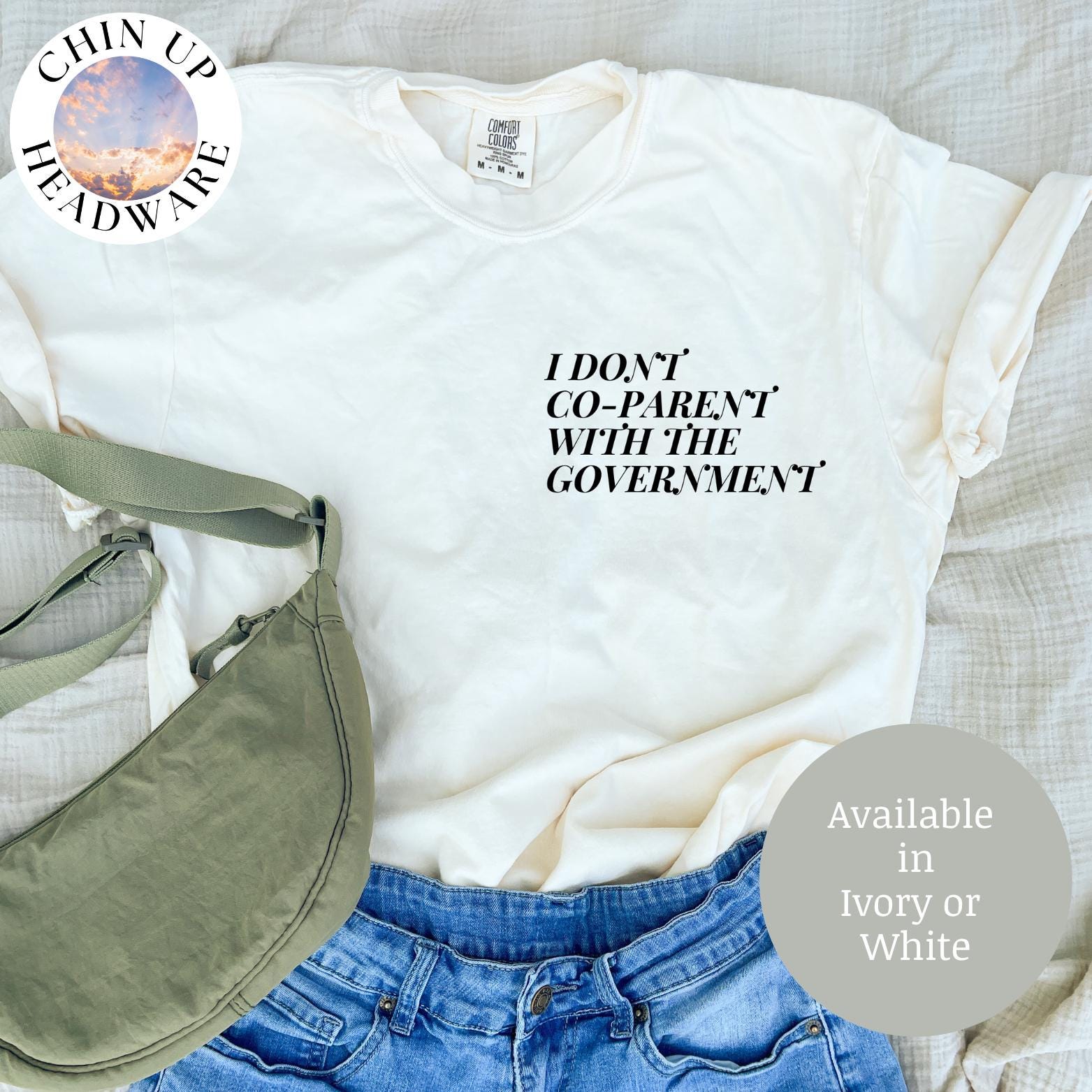 I don't Co-Parent with the Government Tee, Political Statement Unisex Top, Activist Shirt, Resist Clothing, Protest Apparel, Homeschool Mama