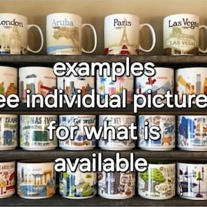Starbucks collectable coffee mugs